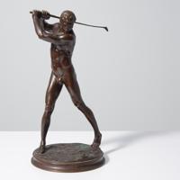 Adolph Alexander Weinman JOLLY LOSERS Male Nude Bronze Sculpture, 17.5H - Sold for $1,408 on 02-21-2026 (Lot 20).jpg